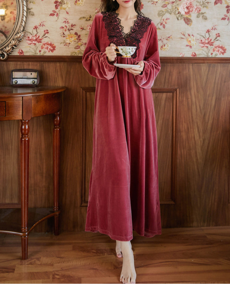 Long Sleeve Slim Long Pajamas