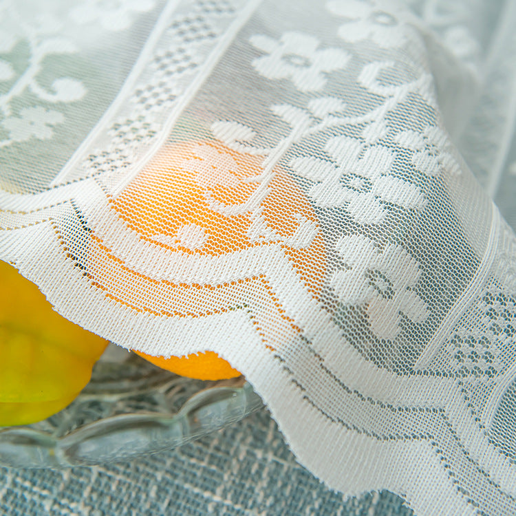 Transparent lace curtains
