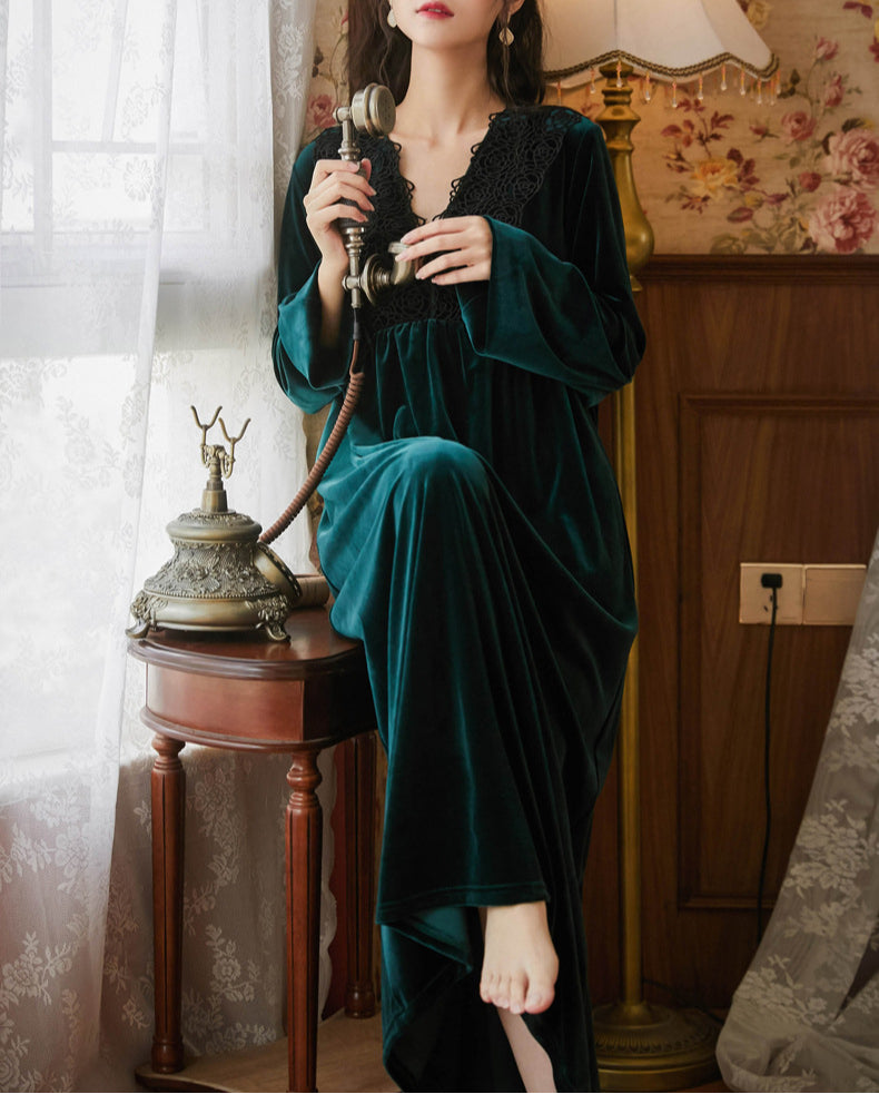 Long Sleeve Slim Long Pajamas