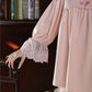 Long Sleeve Princess Cotton Trousers Suit Lace Comfortable Homewear nightdress