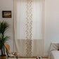 Embroidered cotton and linen curtains
