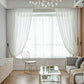 Transparent lace curtains