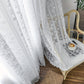 Transparent lace curtains