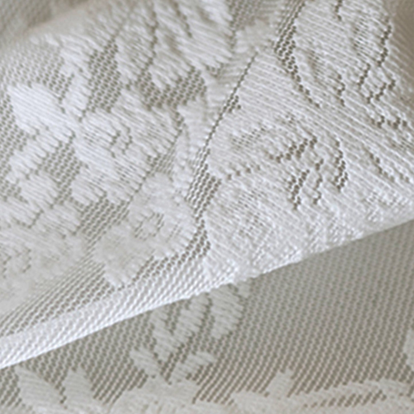 White lace yarn partition curtain