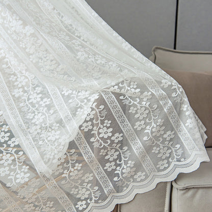 Transparent lace curtains
