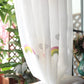 Rainbow Embroidered Sheer Curtain Panel