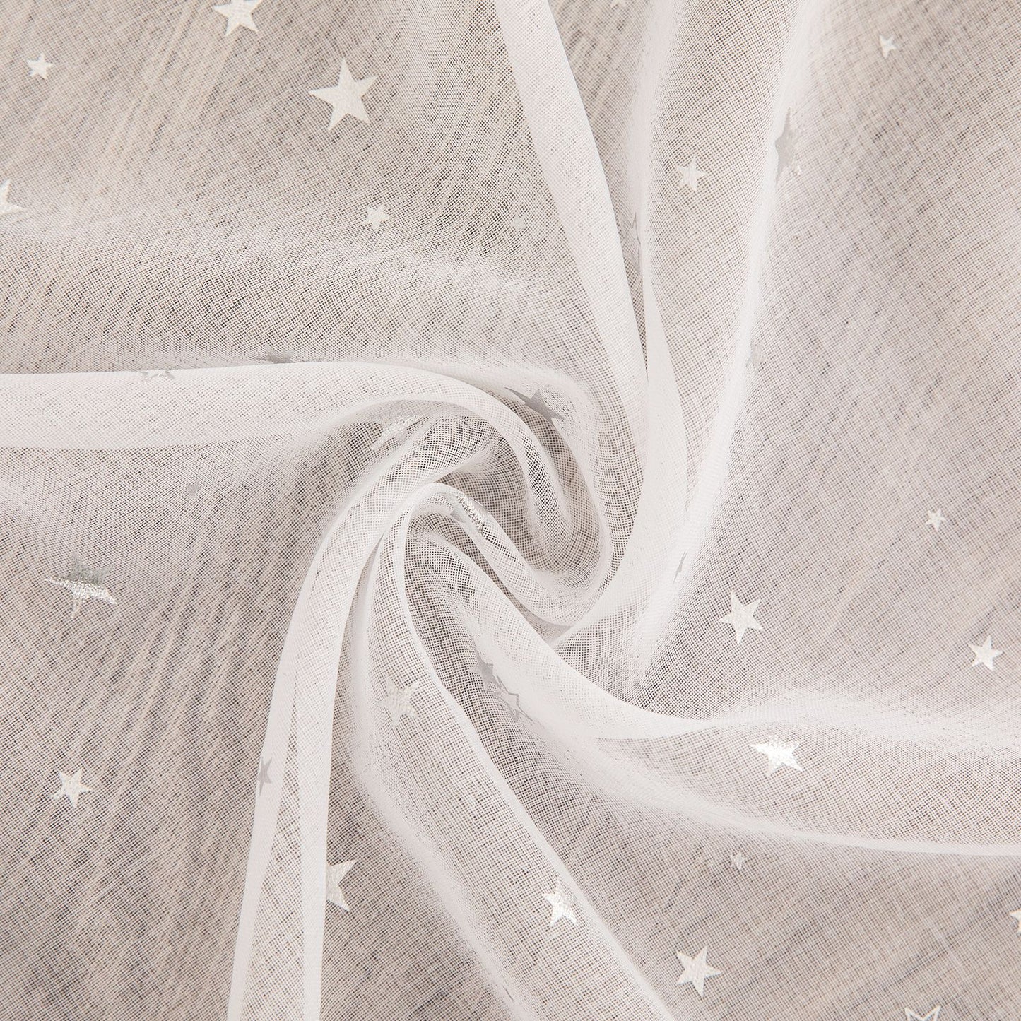 White Star Translucent Sheer Curtain