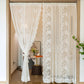 White lace yarn partition curtain
