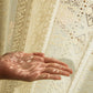 Elegant Hollow Woven Warm Beige Semi-Sheer Window Curtain