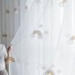 Rainbow Embroidered Sheer Curtain Panel