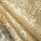 Elegant Hollow Woven Warm Beige Semi-Sheer Window Curtain