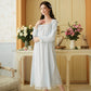 Long Sleeve Nightdress Women's Cotton Lace