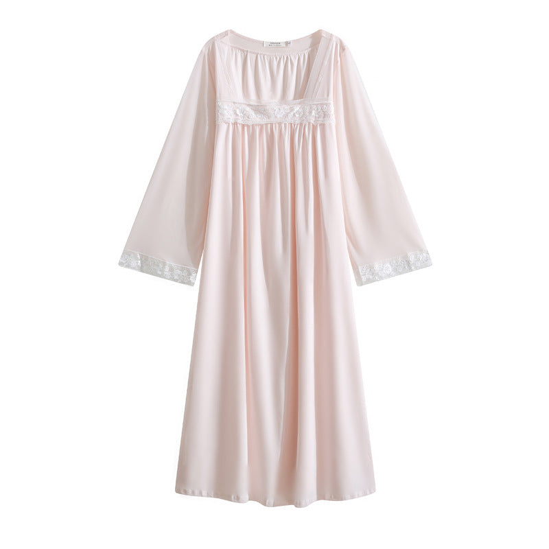 Women's Long Sleeve Cotton Nightgown