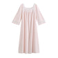Women's Spring and Autumn Thin Long Sleeve Cotton Lace Ancient Style Sweet Long Dress