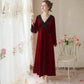 Long Gold Velvet Fairy Pajamas Thick