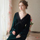 Long Gold Velvet Fairy Pajamas Thick